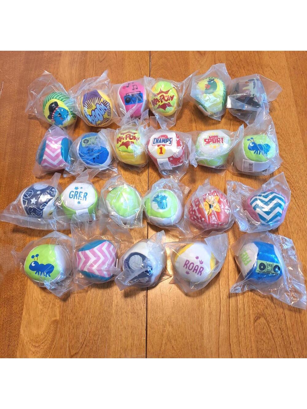 Footbag Hacky Sack For Beginners Lot Of 23 Great As a Party Favor Graphic Varies